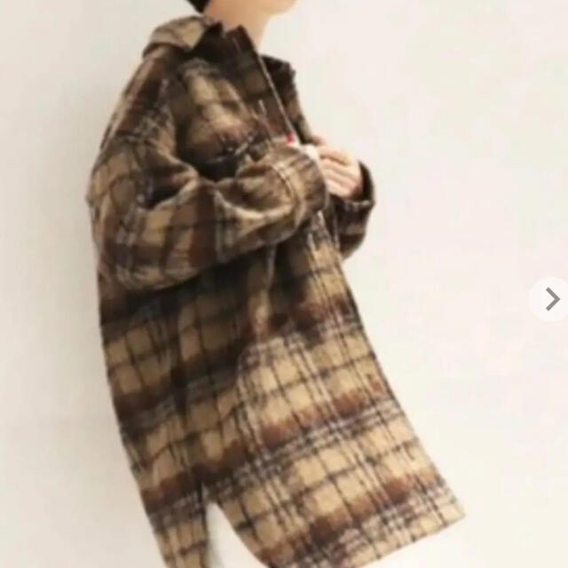 Plage - plage shaggy check jacket シャギーチェックジャケットの通販