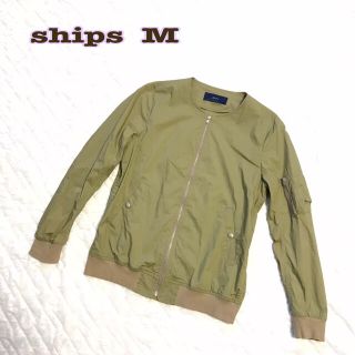 シップス(SHIPS)のships シップス ノーカラー ブルゾン ジャケット レディース(ノーカラージャケット)