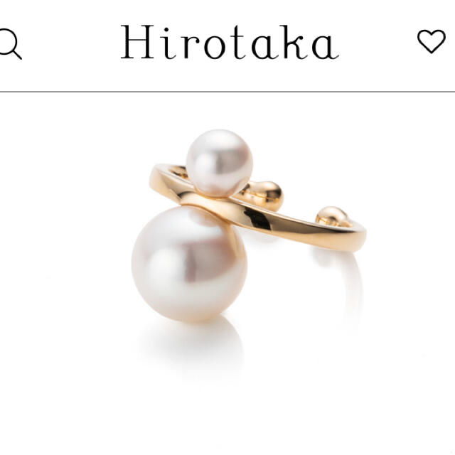 Hirotaka ヒロタカ☆アコヤダブルパール イヤーカフ 美品 www