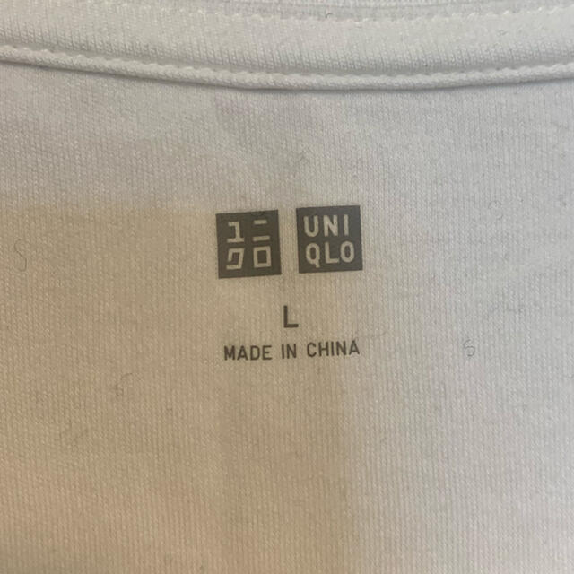 UNIQLO(ユニクロ)のUNIQLO ユニクロ ロングTシャツ 白 レディースのトップス(Tシャツ(長袖/七分))の商品写真