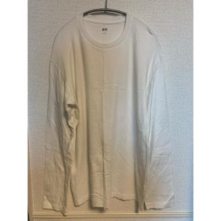 ユニクロ(UNIQLO)のUNIQLO ユニクロ ロングTシャツ 白(Tシャツ(長袖/七分))