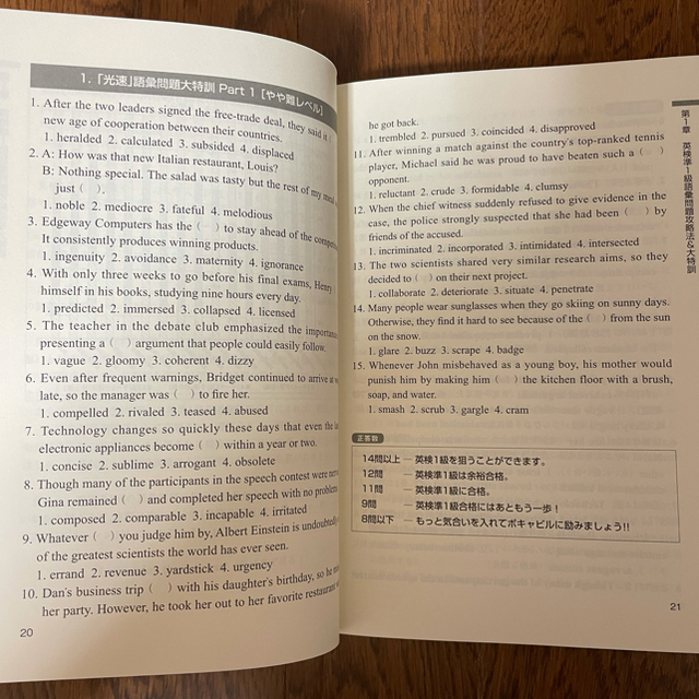 【断捨離につき500円】「英検準1級　100時間大特訓」 エンタメ/ホビーの本(語学/参考書)の商品写真