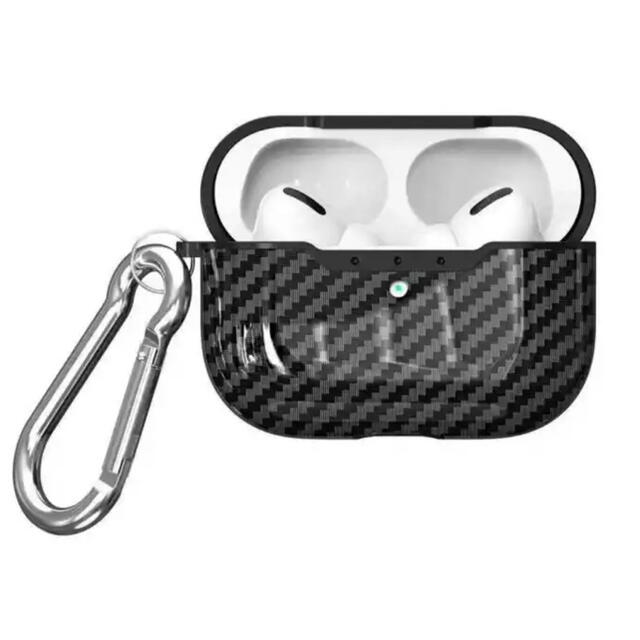 AirPods Pro エアポッズプロ ケース　カーボン年末値下げします スマホ/家電/カメラのオーディオ機器(ヘッドフォン/イヤフォン)の商品写真