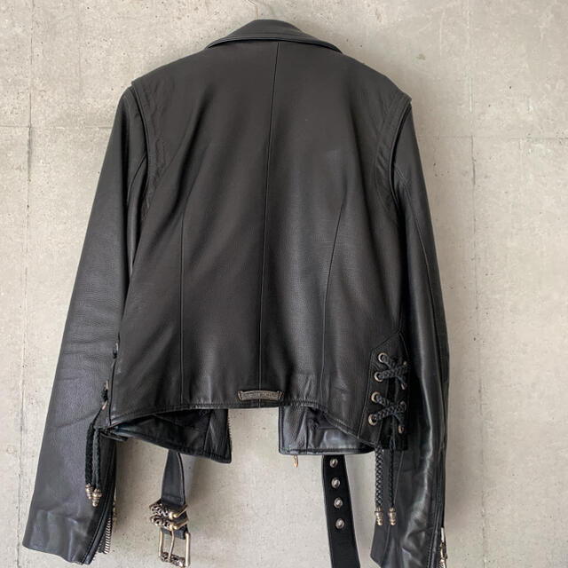 Chrome Hearts(クロムハーツ)のクロムハーツ　ライダースM レディース レディースのジャケット/アウター(ライダースジャケット)の商品写真