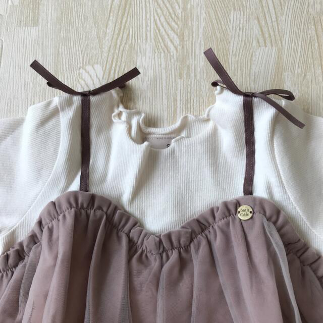 プティマイン  チュールワンピース キッズ/ベビー/マタニティのキッズ服女の子用(90cm~)(ワンピース)の商品写真