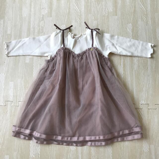 プティマイン  チュールワンピース キッズ/ベビー/マタニティのキッズ服女の子用(90cm~)(ワンピース)の商品写真