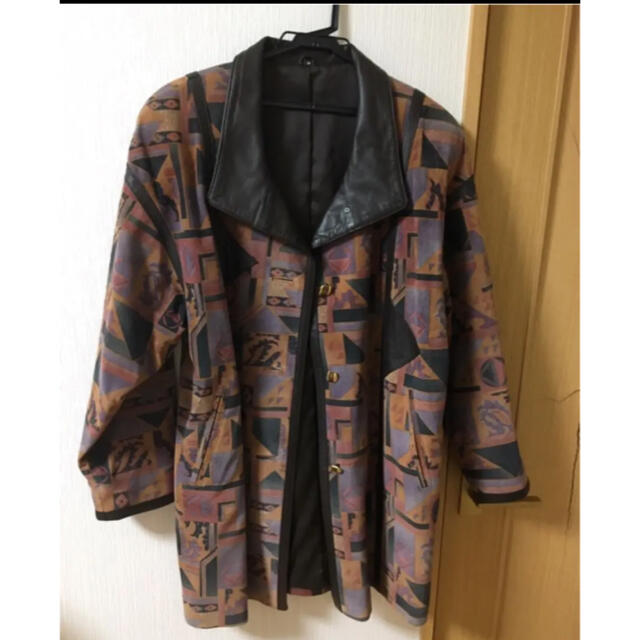 【Partina】vintage レア レザーコート デザインコート ジャケット
