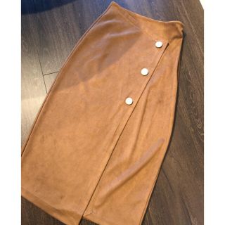 ザラ(ZARA)の[美品] ZARA スエードスカート(ロングスカート)