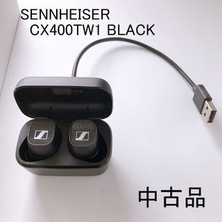 SENNHEISER　ワイヤレスイヤホン CX400TW1 BLACK 【中古】(ヘッドフォン/イヤフォン)