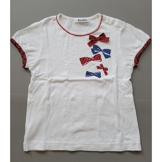 ファミリア(familiar)の極美品⭐familiar リボンTシャツ ファミリアチェック 120(Tシャツ/カットソー)