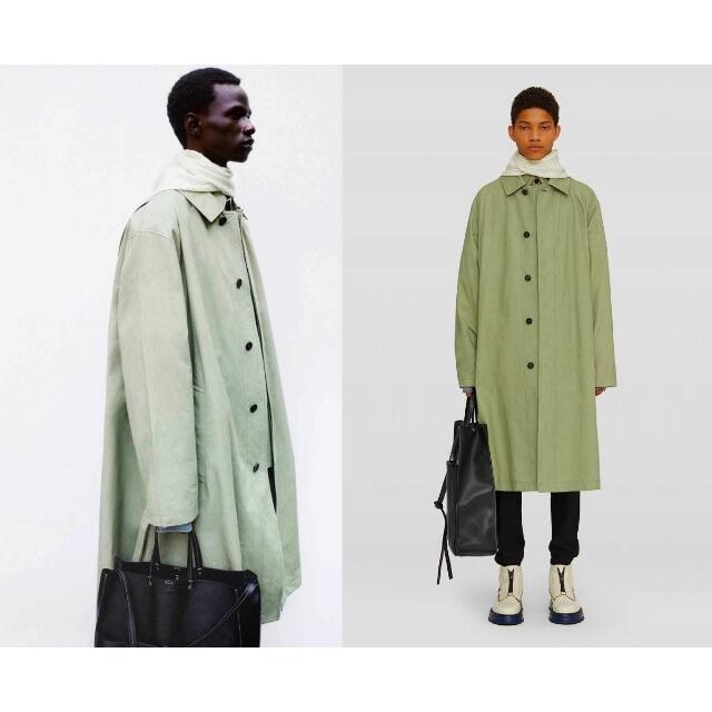 Jil Sander(ジルサンダー)の21SS JIL ジルサンダー コットン ステンカラー コート 906L▲ メンズのジャケット/アウター(ステンカラーコート)の商品写真