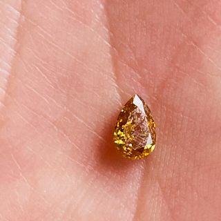 本日限定お値下げ♡キラッキラ♡オレンジダイヤモンド0.331ct♡ルース(リング(指輪))