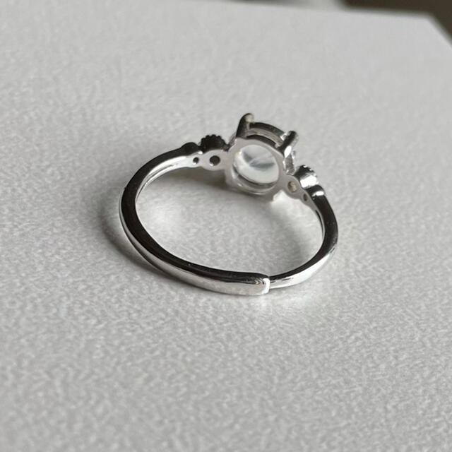 ブルームーンストーン　指輪　silver925 ハンドメイドのアクセサリー(リング)の商品写真