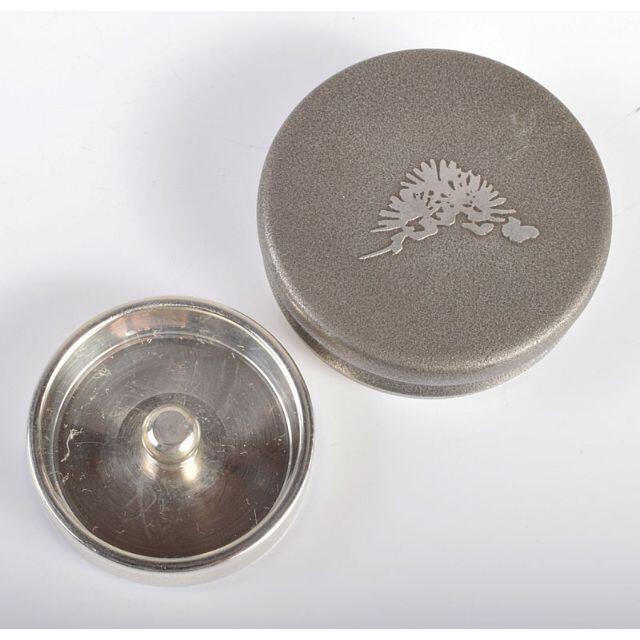 煎茶道具 薩摩錫器 さつま岩切 登六作松鶴文 茶壷 約443g 共箱R3879 煎茶道具 薩摩錫器 さつま岩切 登六作松鶴文 茶壷 約443g 共箱R3879