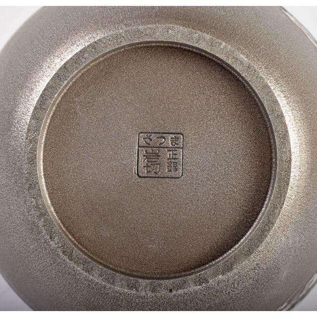 煎茶道具 薩摩錫器 さつま岩切 登六作松鶴文 茶壷 約443g 共箱R3879 煎茶道具 薩摩錫器 さつま岩切 登六作松鶴文 茶壷 約443g 共箱R3879