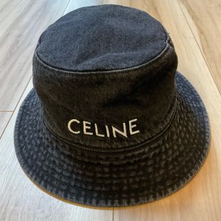 セリーヌバイエディスリマン  22AW  2AUO8930F CELINE刺繍入りデニムバケットハット メンズ L