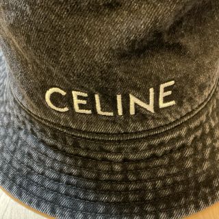 celine - エンブロイダリー CELINE バケットハット / デニム Lサイズの
