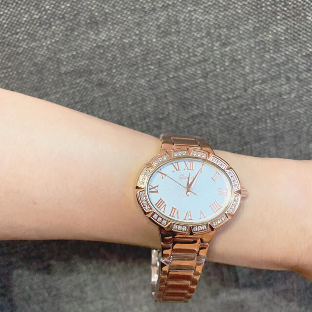 CITIZEN(シチズン)の腕時計 DAVENA ダベナ スワロフスキー CITIZEN ピンクゴールド レディースのファッション小物(腕時計)の商品写真