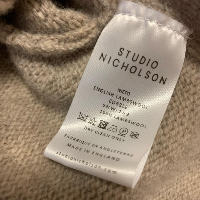 HYKE(ハイク)の美品★STUDIO NICHOLSON のサイドスリットニット★ベージュ レディースのトップス(ニット/セーター)の商品写真