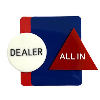 ポーカー用　ディーラーボタン　オールインマーカー　カットカードセット(トランプ/UNO)