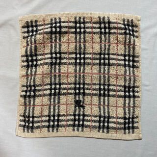 バーバリー(BURBERRY)のバーバリー　ウォッシュタオル　チェック　中古品　#1050(タオル/バス用品)