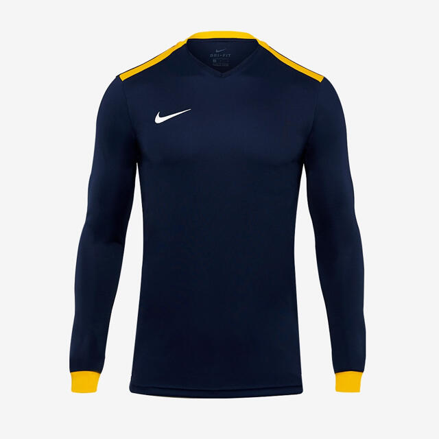 NIKE(ナイキ)の国内未発売！ NIKE プラシャツ サッカーウェア 練習着 ネイビー イエロー スポーツ/アウトドアのサッカー/フットサル(ウェア)の商品写真