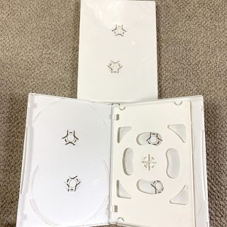 CD DVD 6枚収納 トールケース プラケース 2個セット ディスク収納 白(CD/DVD収納)