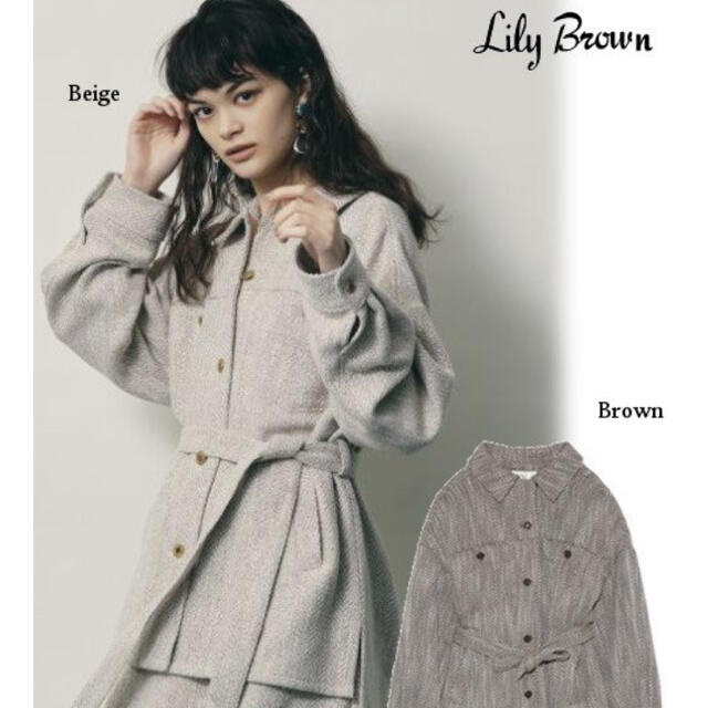 Lily Brown ビッグシルエットシャツジャケット