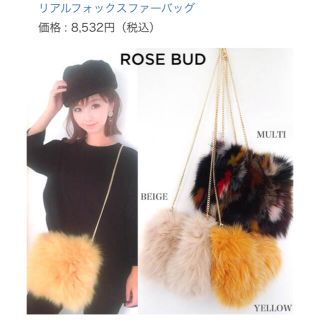 ローズバッド(ROSE BUD)のROSE BUD リアルフォックスファーバッグ(ショルダーバッグ)