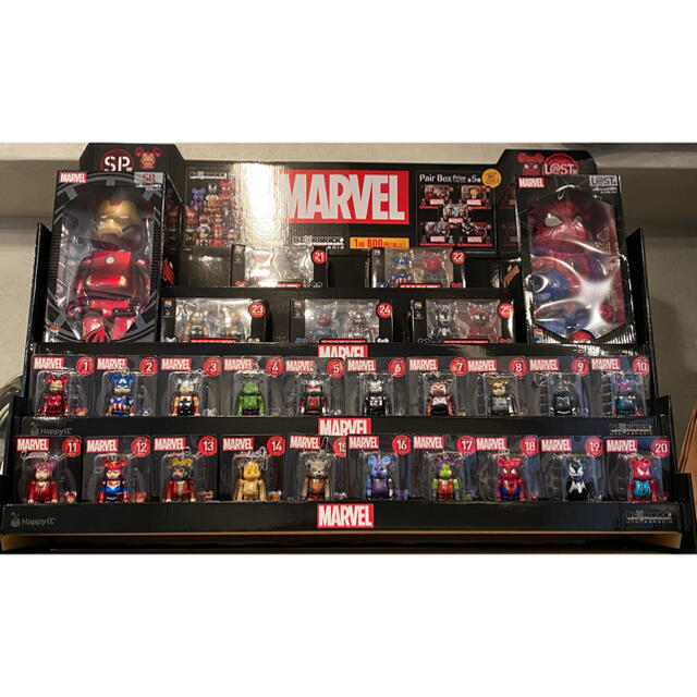 限定値下げ【超希少 MARVEL / Happyくじ「BE@RBRICK」【フルコンプ