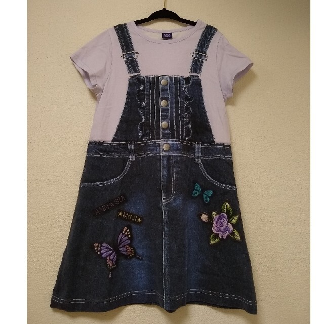 ANNA SUI mini(アナスイミニ)のアナスイミニ　半袖　サイズ130 キッズ/ベビー/マタニティのキッズ服女の子用(90cm~)(Tシャツ/カットソー)の商品写真