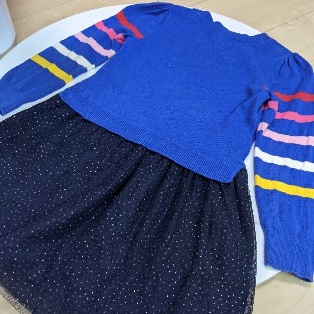 babyGAP(ベビーギャップ)のGAP　ミニーちゃん☆Disny　ニット&チュールワンピース　3点で2000円! キッズ/ベビー/マタニティのキッズ服女の子用(90cm~)(ワンピース)の商品写真