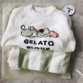 ジェラートピケ(gelato pique)の【即日発送】ジェラートピケ スーパーマリオコラボ ヨッシー(ルームウェア)