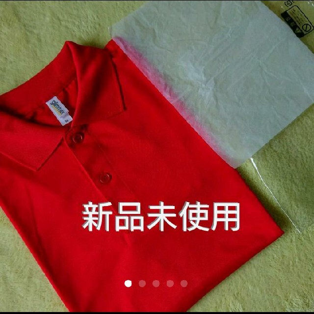 新品未使用 赤ポロシャツ メンズのトップス(ポロシャツ)の商品写真