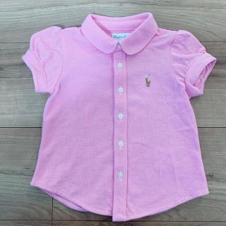 ポロラルフローレン(POLO RALPH LAUREN)の【専用】ラルフローレン　 半袖ブラウス　ピンク　9M(75)(シャツ/カットソー)