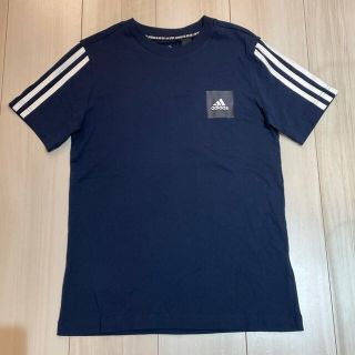 アディダス(adidas)の☆即日発送☆adidas アディダス Tシャツ　3ライン　ネイビー　150センチ(Tシャツ/カットソー)