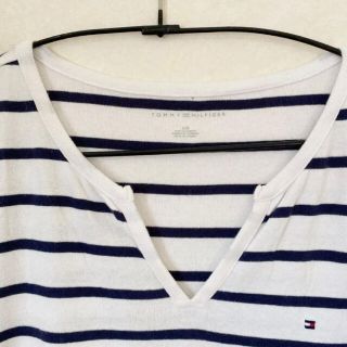 トミーヒルフィガー(TOMMY HILFIGER)の★トミーヒルフィガー★トミー【ボーダーTシャツ】Vネック　半袖( L/G)(Tシャツ(半袖/袖なし))