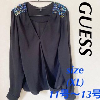 ゲス(GUESS)の★GUESS★ゲス★長袖ブラウス　シフォン(XL)(L)(11号〜13号)(シャツ/ブラウス(長袖/七分))