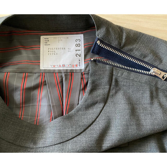 sacai(サカイ)のsacai 20ss suiting pullover グレー メンズのトップス(Tシャツ/カットソー(半袖/袖なし))の商品写真