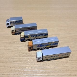 バンダイ(BANDAI)のバンダイミニカー　ワーキングビークル4台＆ふそうトラック(ミニカー)