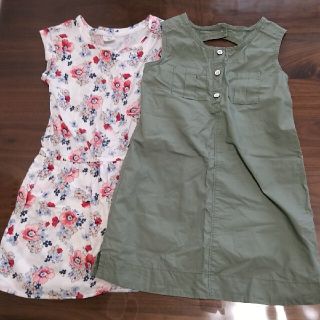 ベビーギャップ(babyGAP)の訳あり　baby GAPとOLDNAVY　2枚セット(ワンピース)