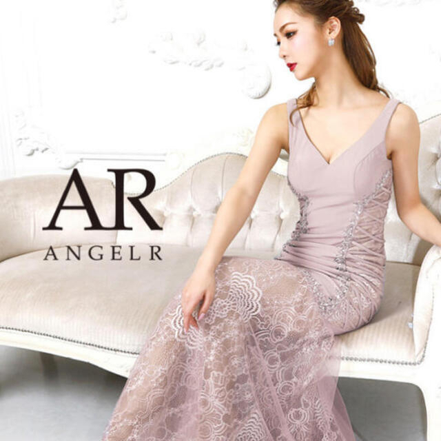 AngelR/ビジューロングドレス/Sサイズ