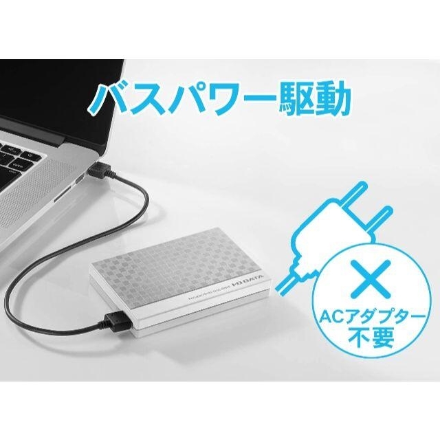 I-O DATA EC PHU3W1 ポータブル外付けHDD 1TB