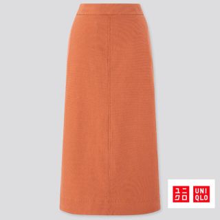 ユニクロ(UNIQLO)の細見え 着痩せ デニムジャージースカート(ロングスカート)