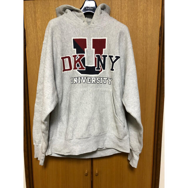 DKNY(ダナキャランニューヨーク)のDKNY スウェットパーカ　90s ヴィンテージ 当時物 メンズのトップス(パーカー)の商品写真