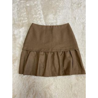 ニジュウサンク(23区)の激安！新品未使用 23区 スカート 羊毛 カシミア アンゴラ 秋 ベージュ　(ひざ丈スカート)