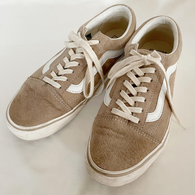 vans old skool スエード ベージュ 24.5cm - スニーカー