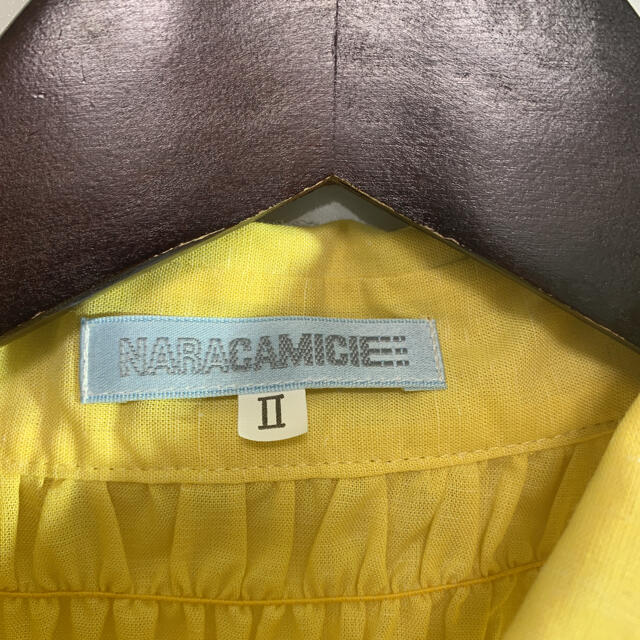NARACAMICIE(ナラカミーチェ)のnaracamicie シャツ　ノースリーブ　M-L 黄　品番27 レディースのトップス(シャツ/ブラウス(半袖/袖なし))の商品写真