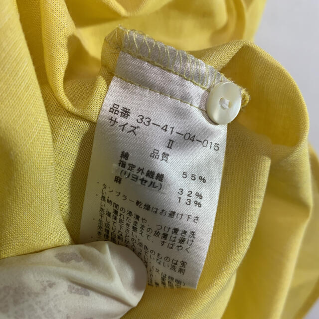 NARACAMICIE(ナラカミーチェ)のnaracamicie シャツ　ノースリーブ　M-L 黄　品番27 レディースのトップス(シャツ/ブラウス(半袖/袖なし))の商品写真