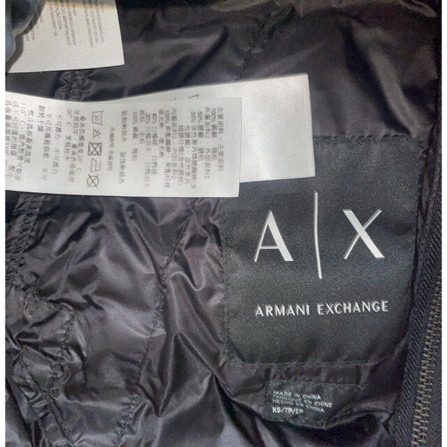 AXアルマーニ エクスチェンジ フード付 ダウンジャケット XSサイズ-